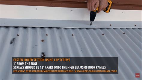 10 sheet metal flashing wall to roof edge for tile|How to Install Metal Roof Edge Flashing .